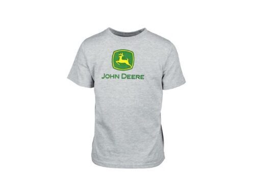 JOHN DEERE Classic T-Shirt Logo Grau