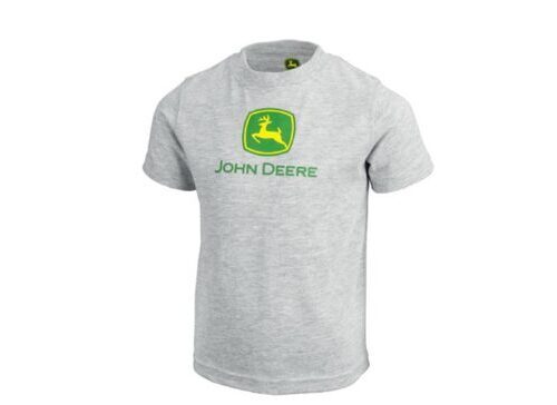 JOHN DEERE Classic T-Shirt Logo Grau