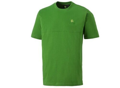 -JOHN DEERE T-Shirt Grün mit dekorativer Naht