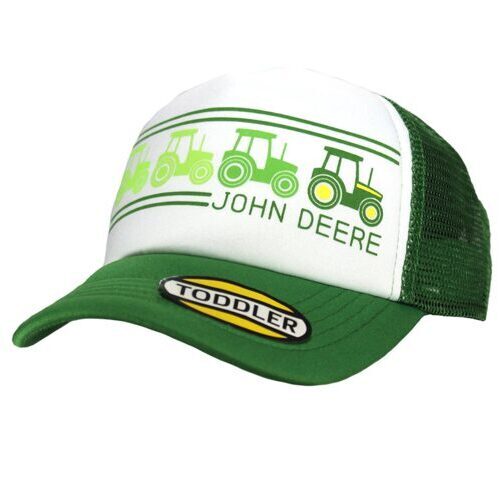 JOHN DEERE Cap weiss mit grünem Netzrücken