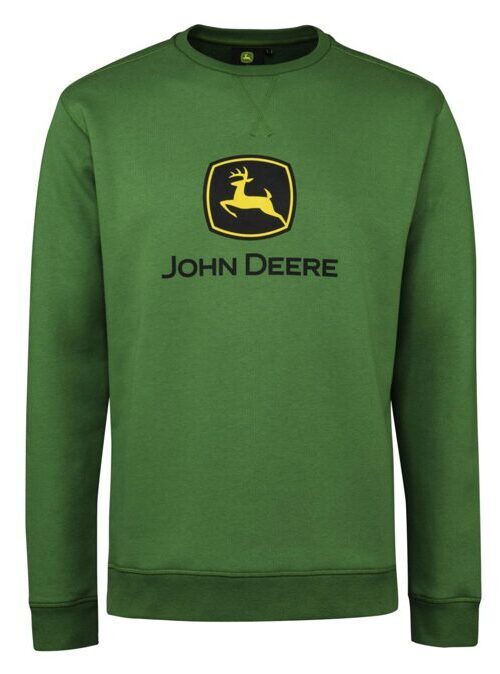 -JOHN DEERE Sweatshirt Nothing Runs Like A Deere Grün